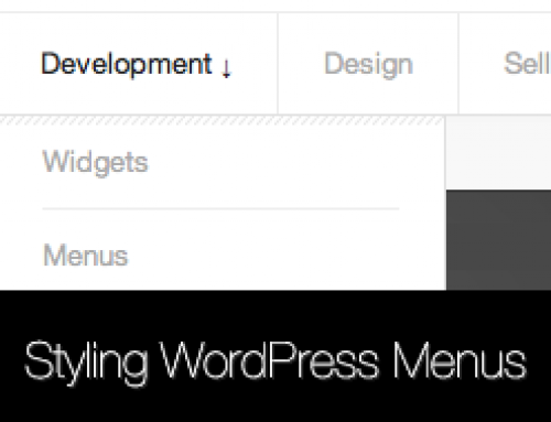 How to style WordPress Menus & Dropdowns